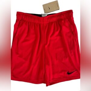 NWT Nike Men’s Shorts Red Athletic Basketball Training Dri Fit SZ S